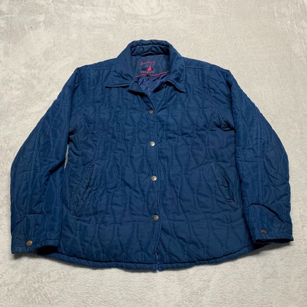Jack Murphy Outdoor Jacket Womens UK 16 Quilted Blue Lightweight Hiking Camping